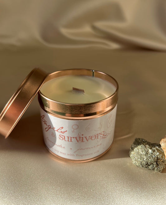 Angels & Survivors | Breast Cancer Awareness Candle